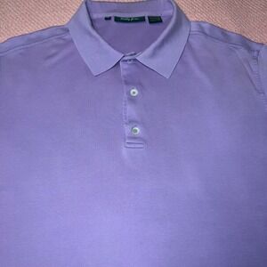 Bobby Jones Mens XL Purple Pima Cotton Short Sleeve Golf Polo Shirt Peru